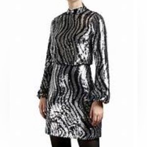 Ted Baker sequin dress in new condition size 2 , fits US size 4-6